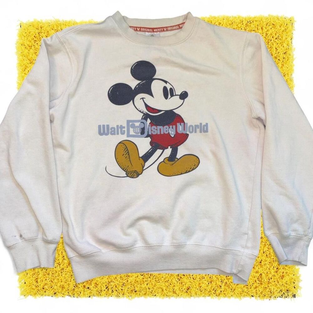 Disney Women's White and Cream Sweatshirt